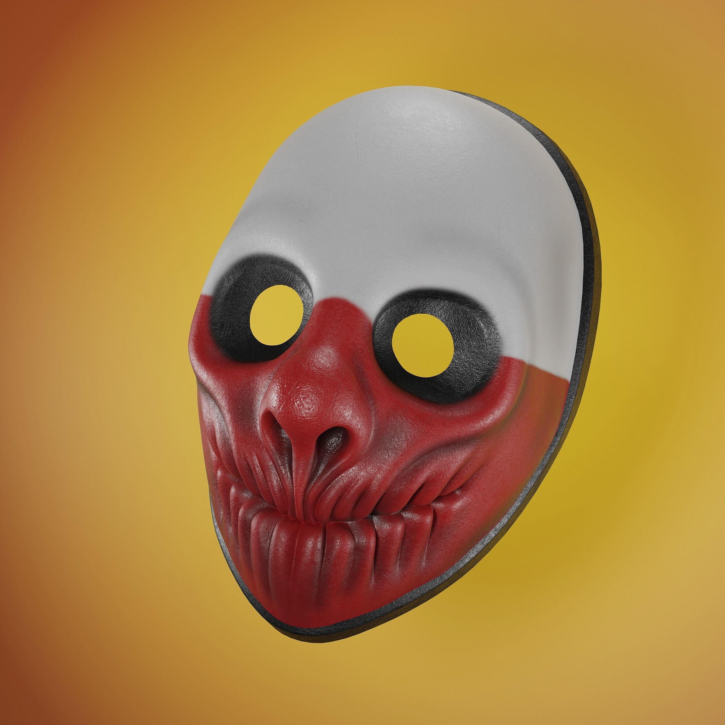 Wolf mask from Payday 2  3D print model_2