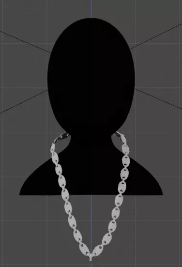 Three-Dimensional Elegance at your fingertips cuban chain Low-poly 3D model_0