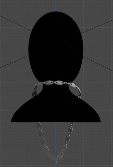 Three-Dimensional Elegance at your fingertips cuban chain Low-poly 3D model_2