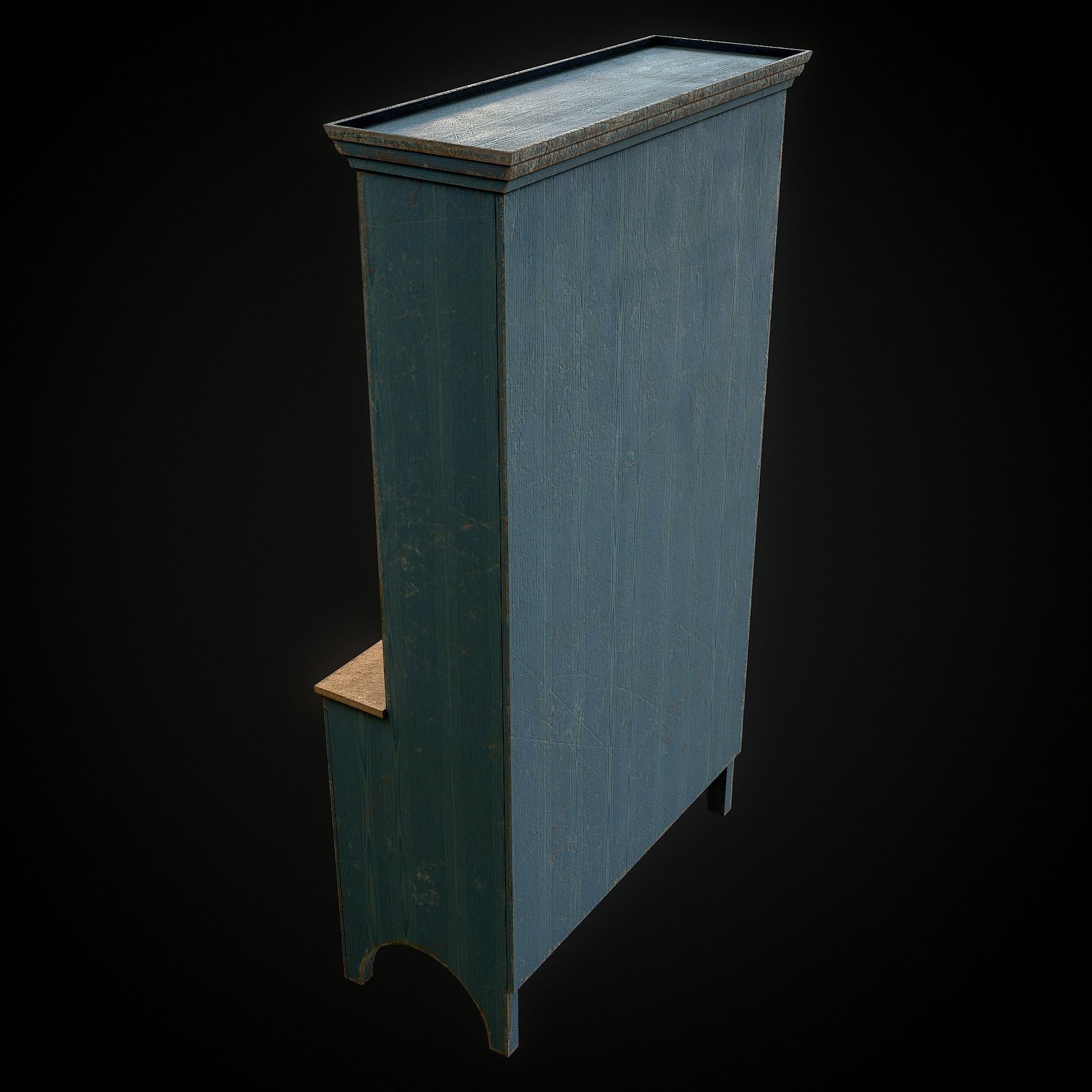 OldDresser01 Free low-poly 3D model_7
