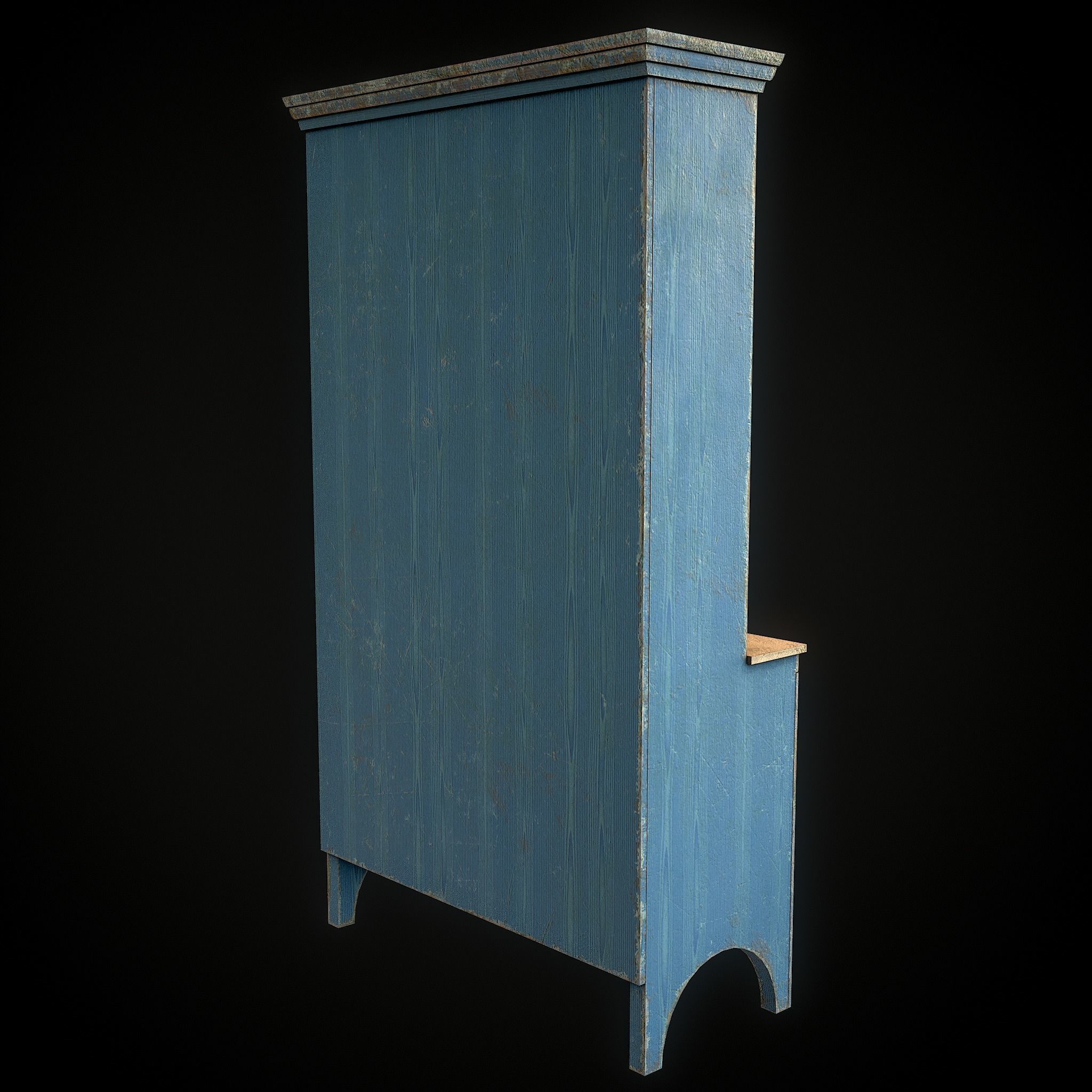 OldDresser01 Free low-poly 3D model_1