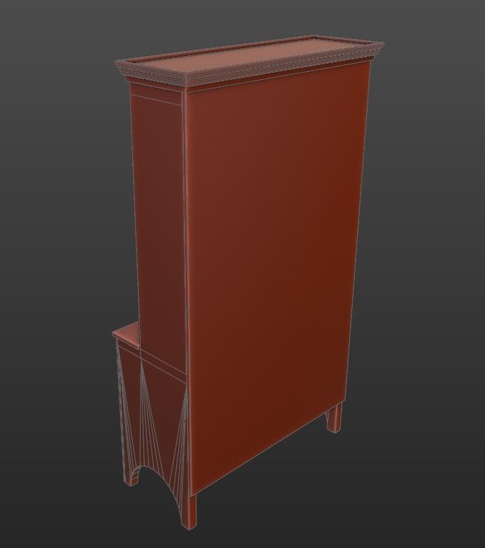 OldDresser01 Free low-poly 3D model_14