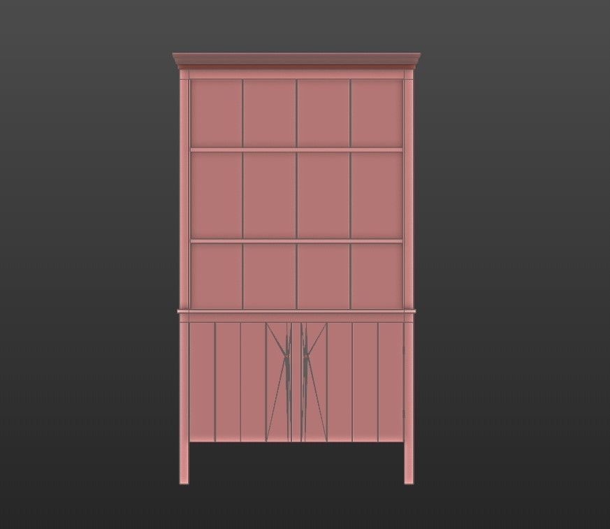 OldDresser01 Free low-poly 3D model_11