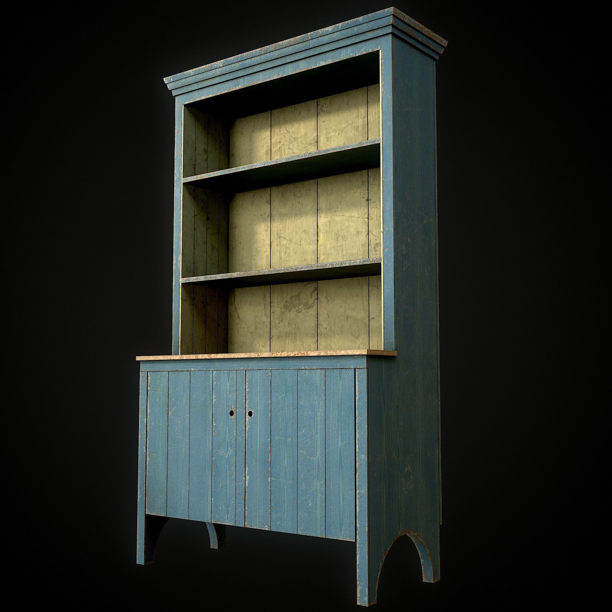 OldDresser01 Free low-poly 3D model_3