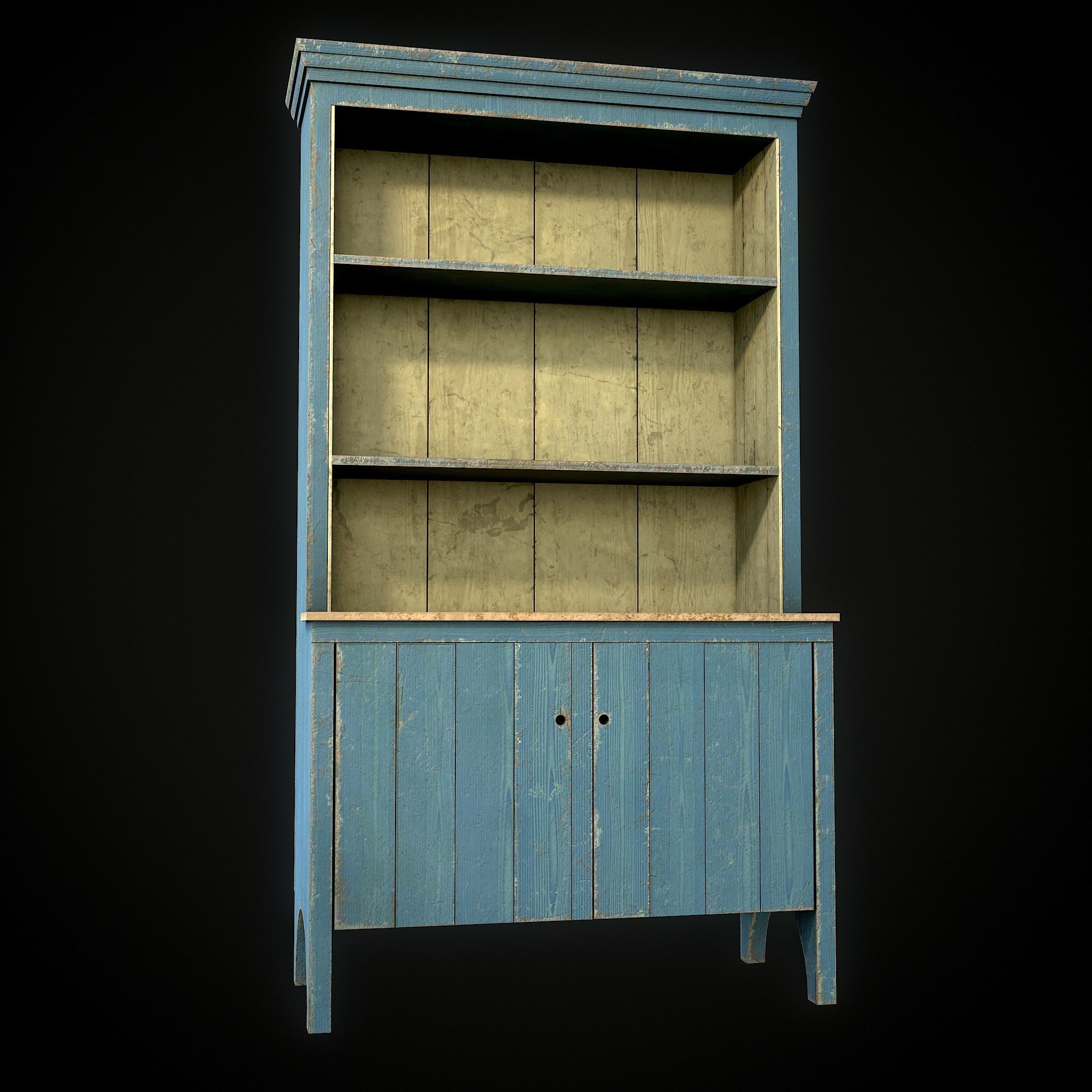 OldDresser01 Free low-poly 3D model_5