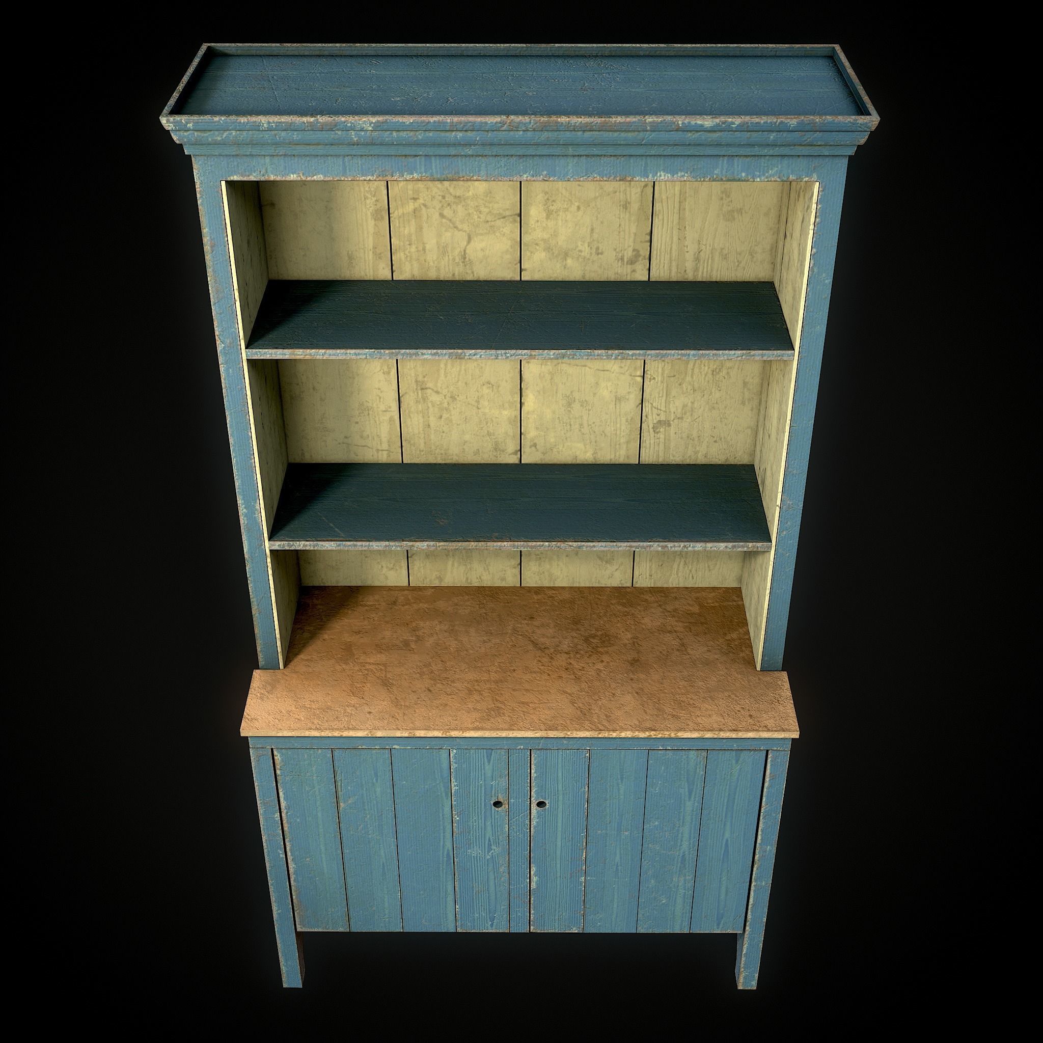 OldDresser01 Free low-poly 3D model_6
