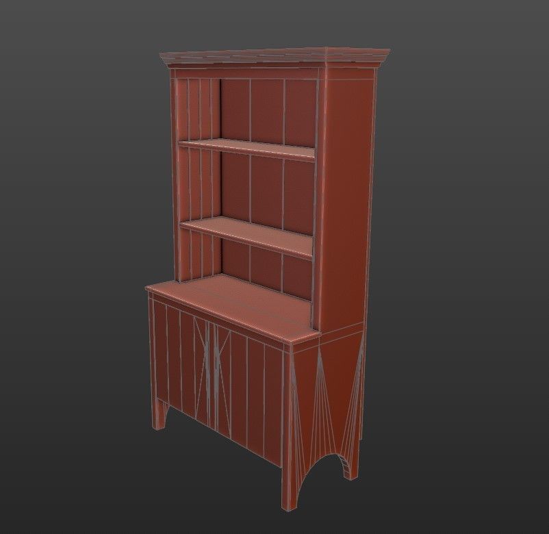 OldDresser01 Free low-poly 3D model_13