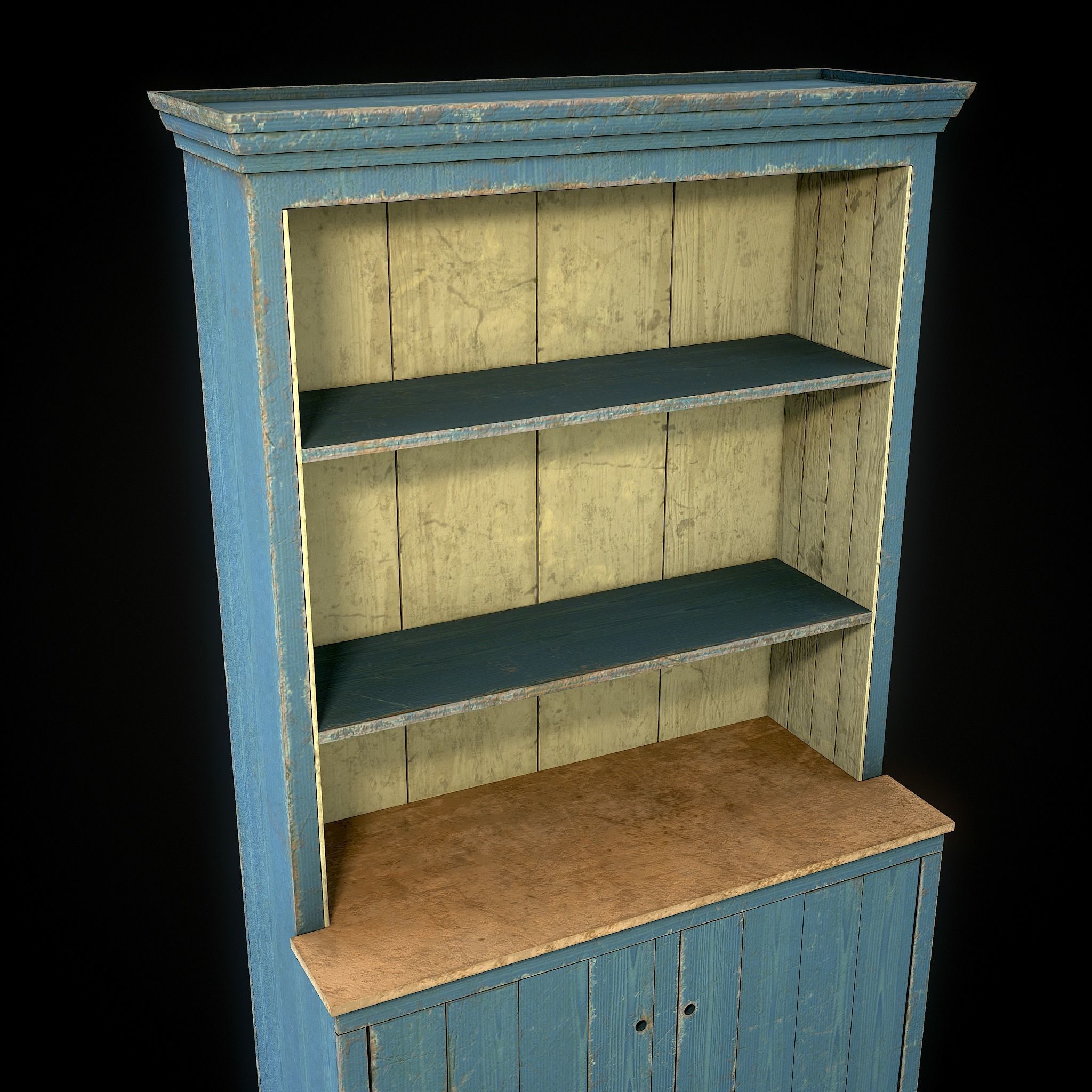 OldDresser01 Free low-poly 3D model_2