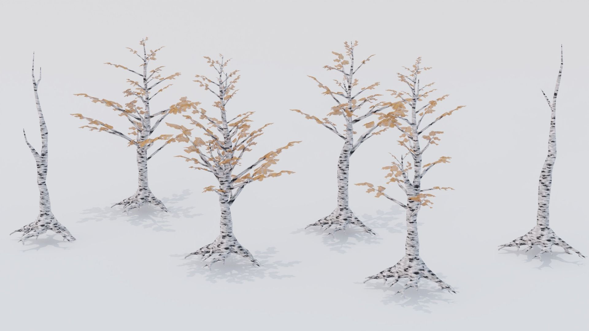 Low Poly Tree Pack Low-poly 3D model_21