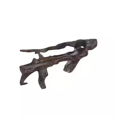 Natural Wood Bench Low-poly 3D model