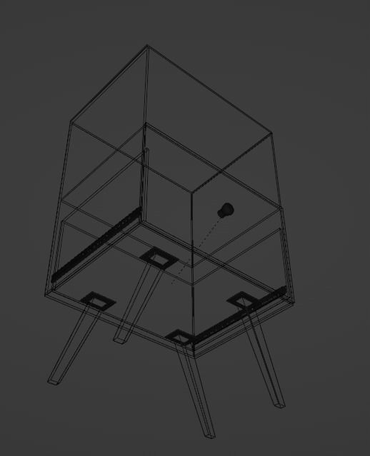 Bedsidetable 3D model_5