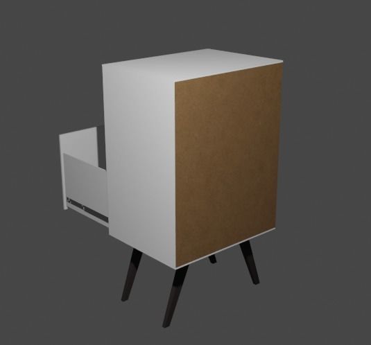 Bedsidetable 3D model_7