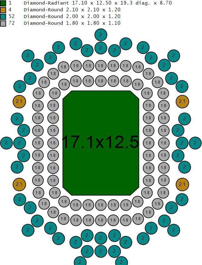 Gold Diamond Women pendant 3D print Model 3D print model_3