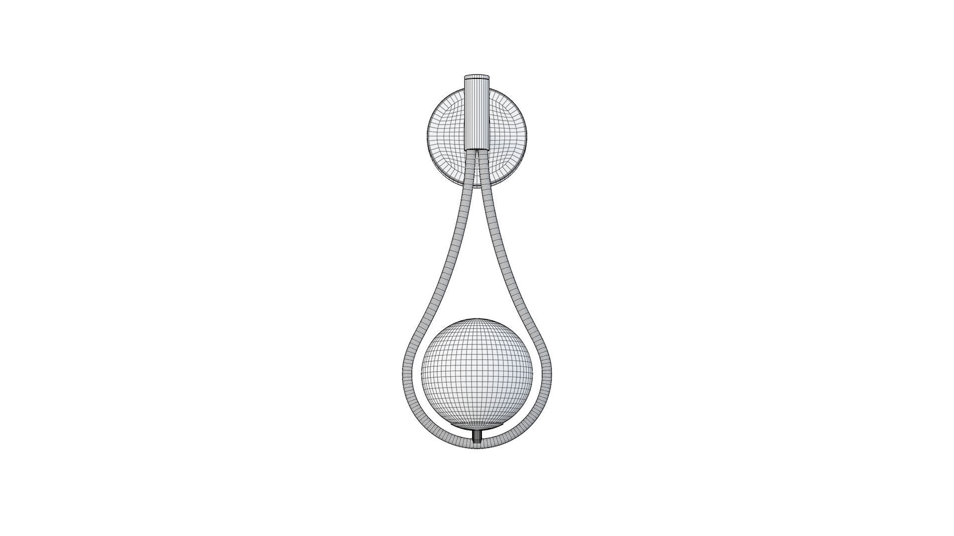 Waterdrop Sconce 3D model_8
