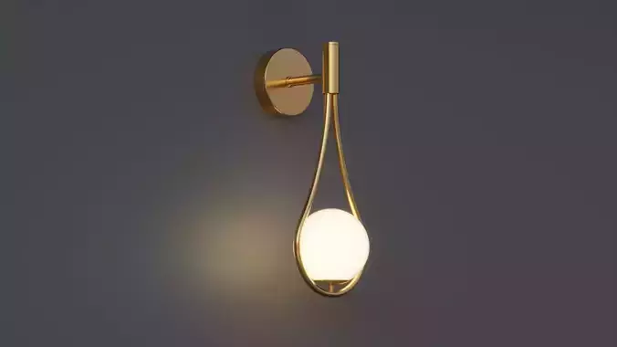 Waterdrop Sconce 3D model
