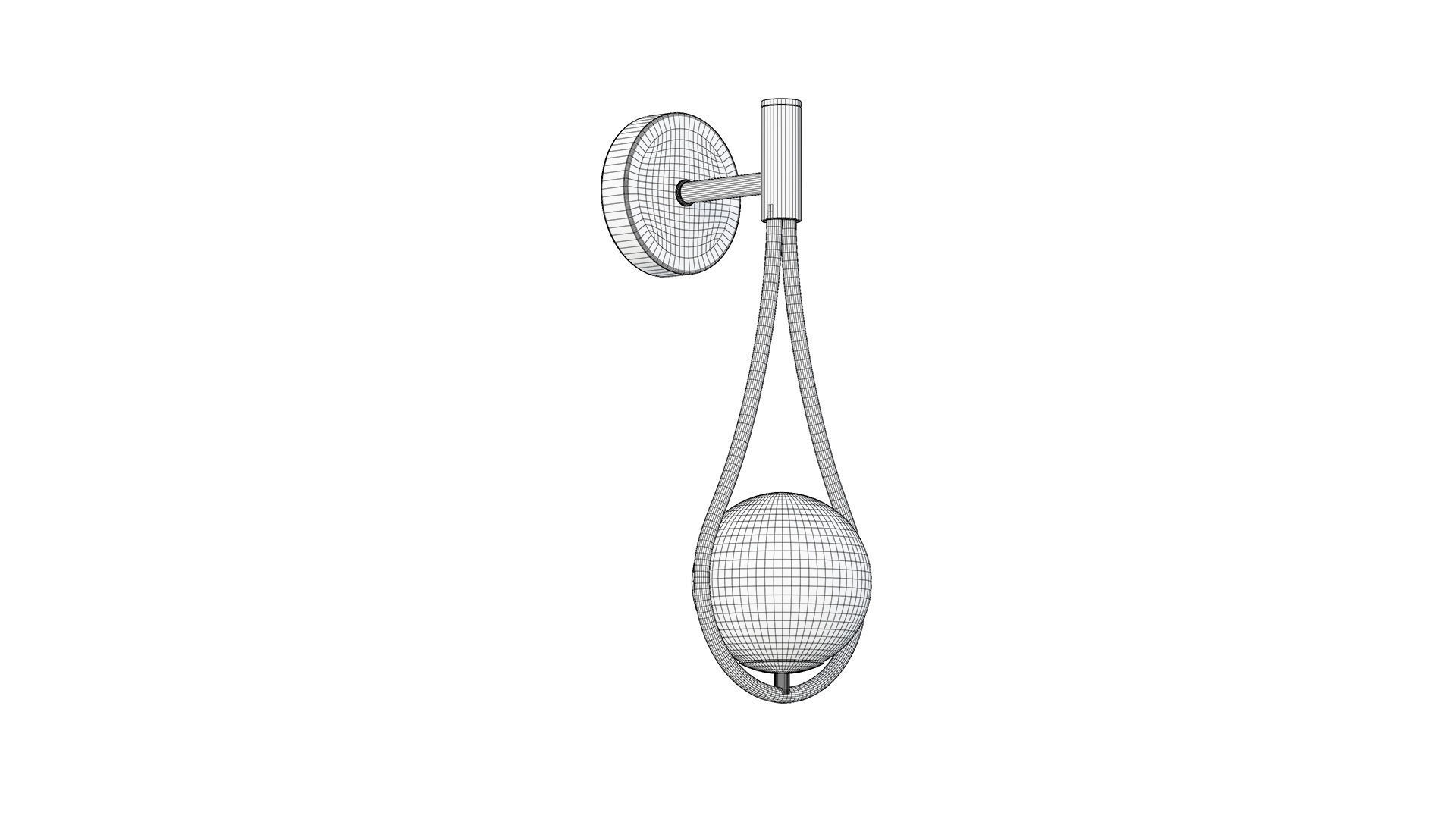 Waterdrop Sconce 3D model_7