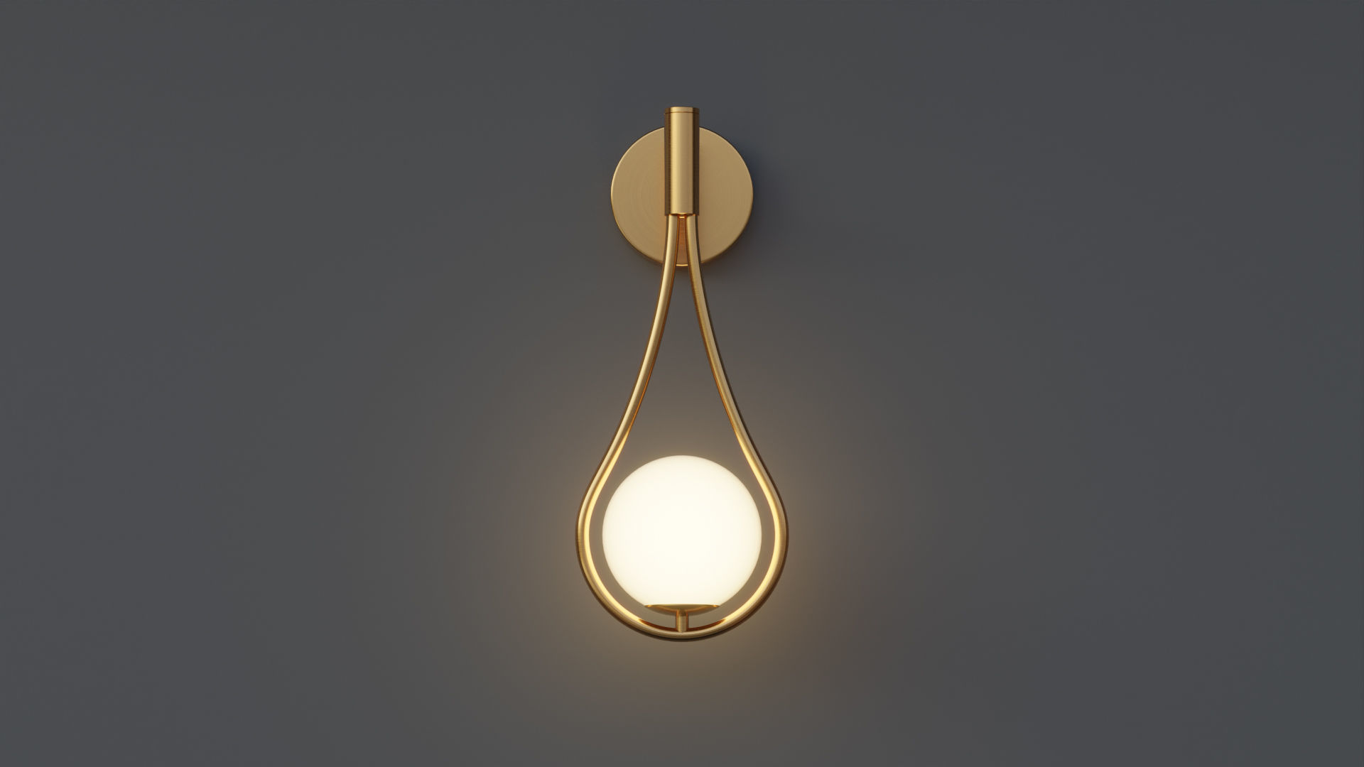 Waterdrop Sconce 3D model_1