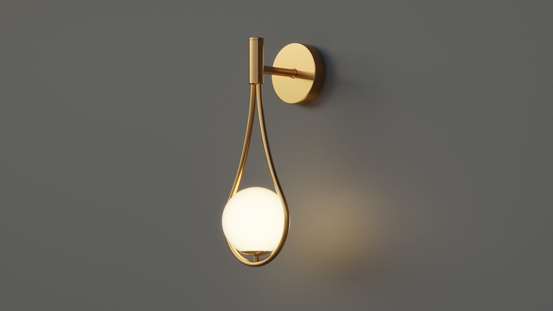 Waterdrop Sconce 3D model_2