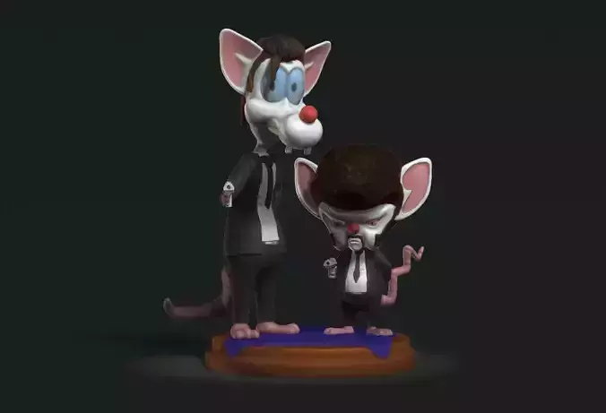 Pink and Brain Pulp Fiction 3D print model