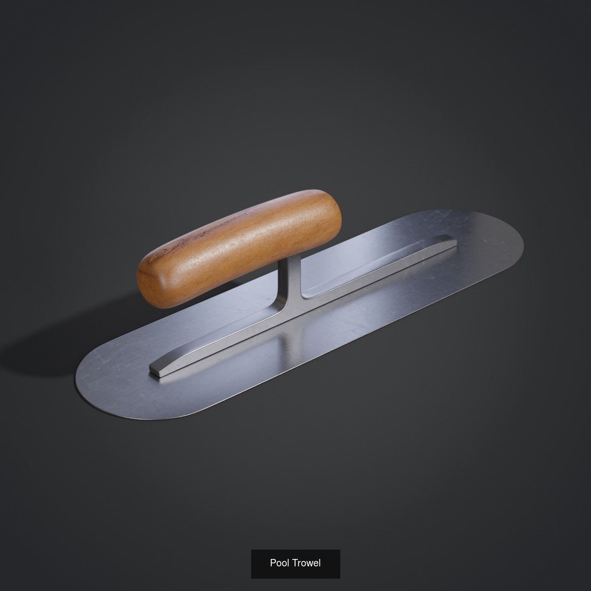 Two Pool Trowels 3D Model Collection_1