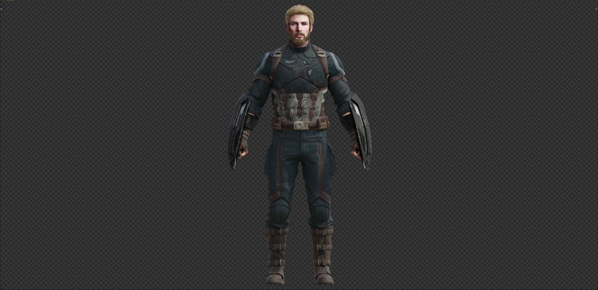 Captain America - Nomad -Steve Rogers from Avengers Infinity War 3D model_8