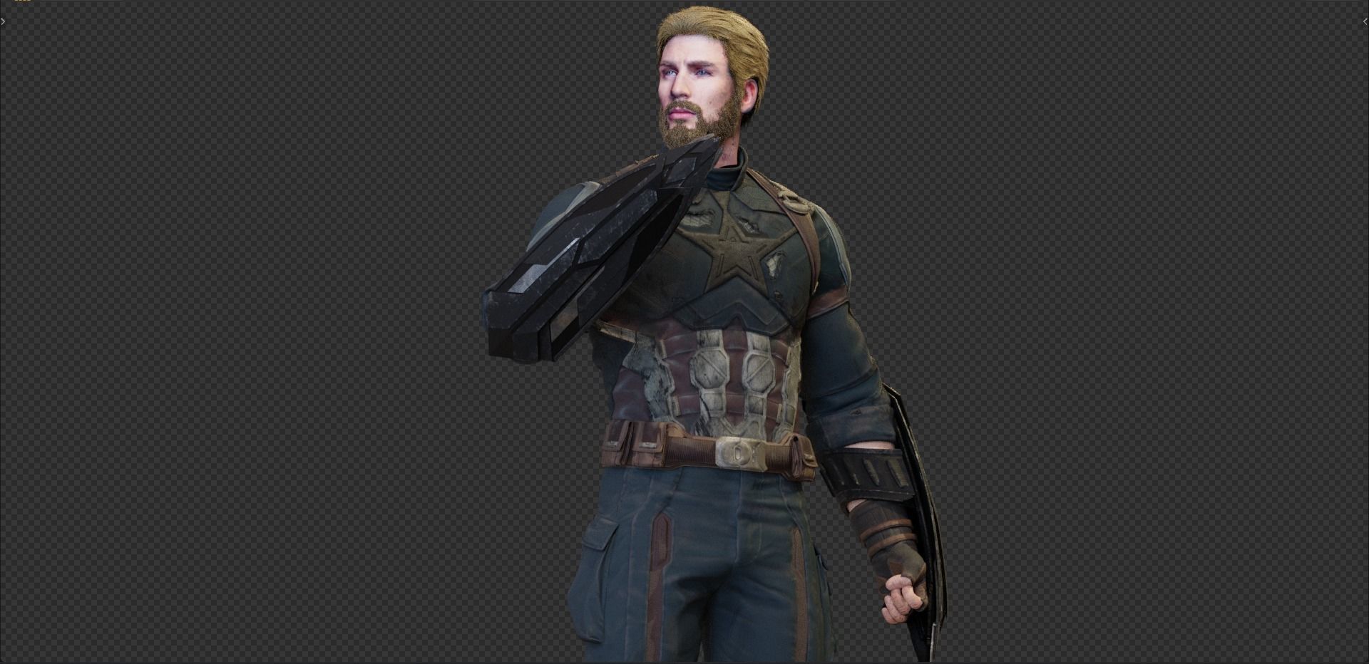 Captain America - Nomad -Steve Rogers from Avengers Infinity War 3D model_11