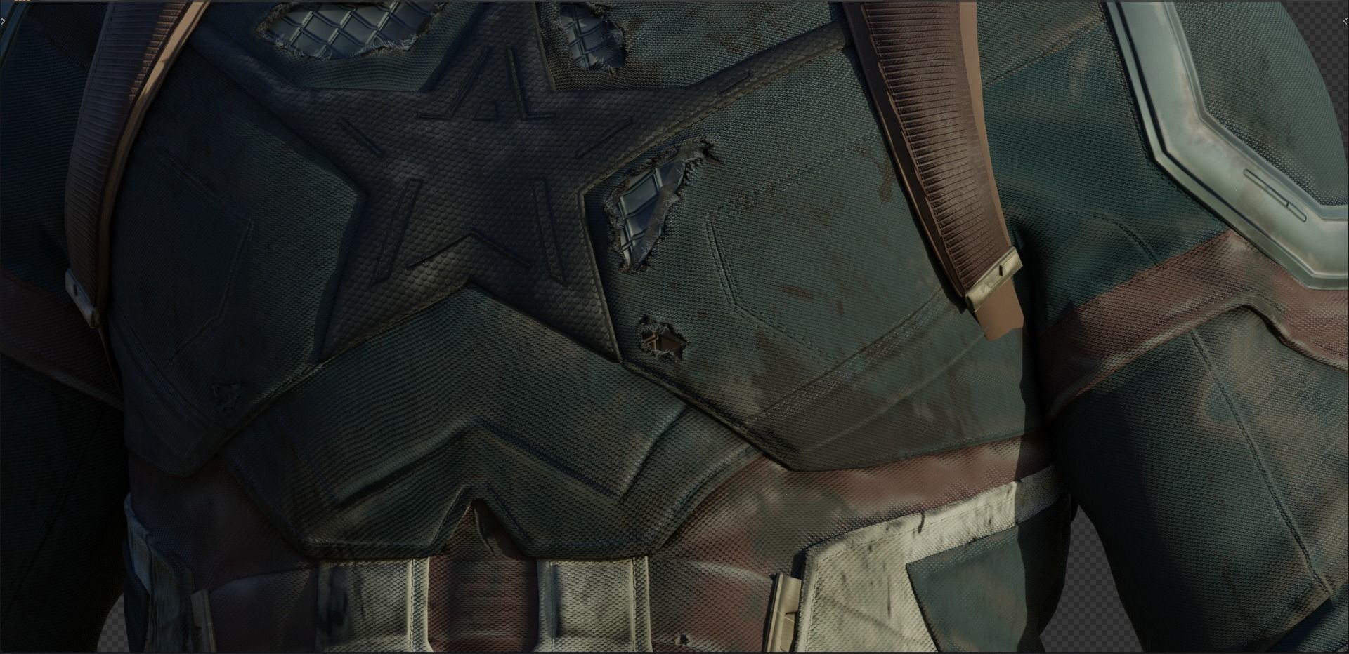 Captain America - Nomad -Steve Rogers from Avengers Infinity War 3D model_13