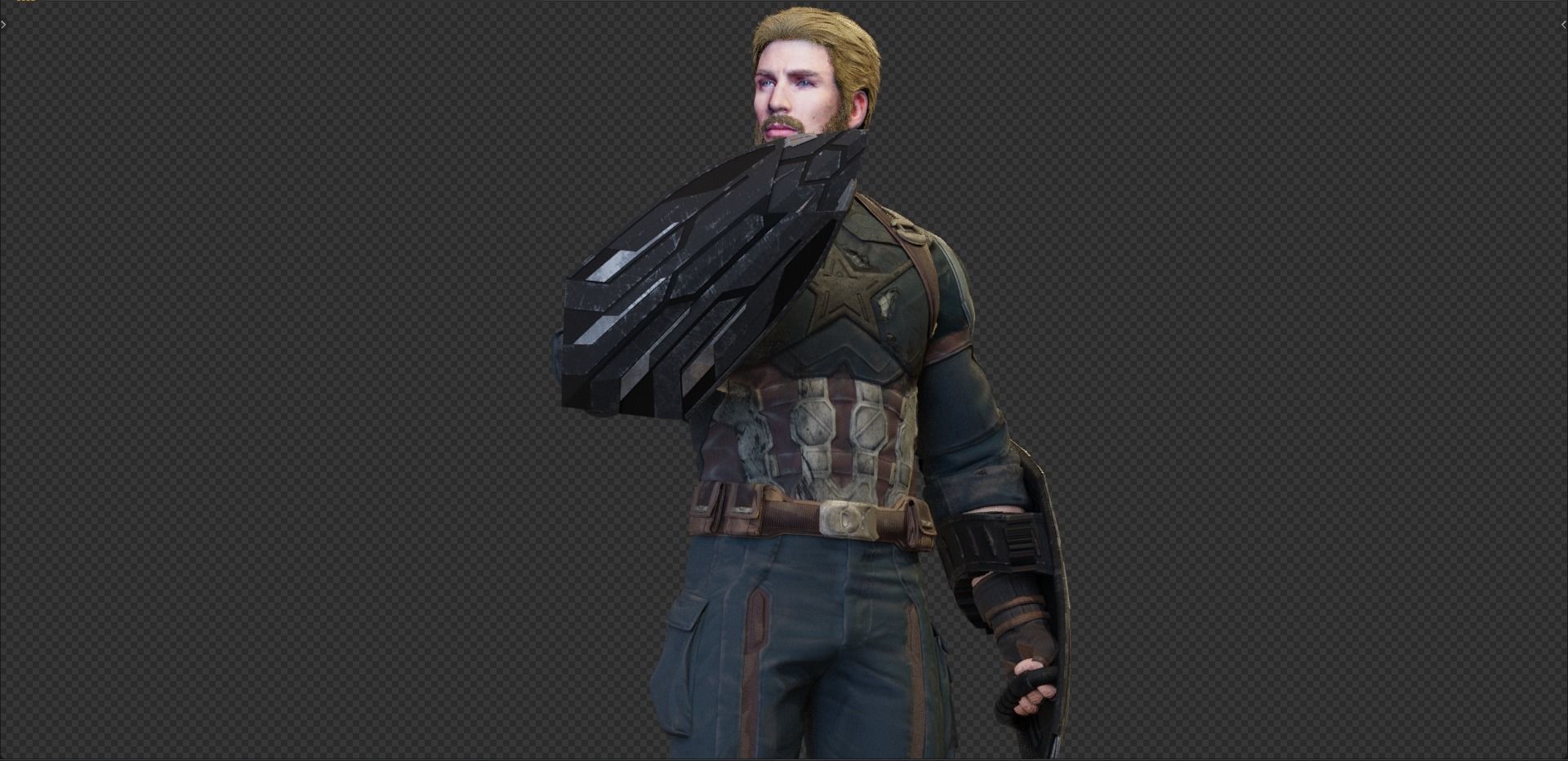Captain America - Nomad -Steve Rogers from Avengers Infinity War 3D model_12