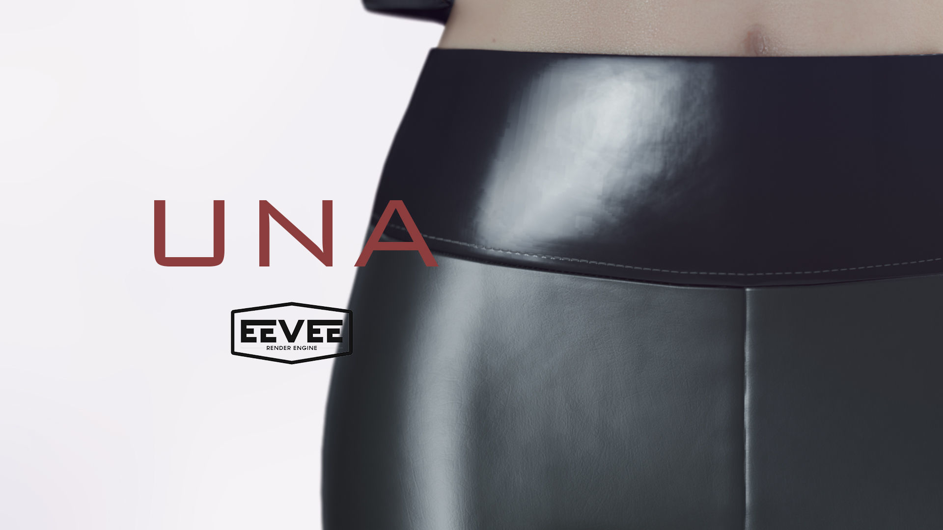 Una - Realistic Female Character Low-poly 3D model_4