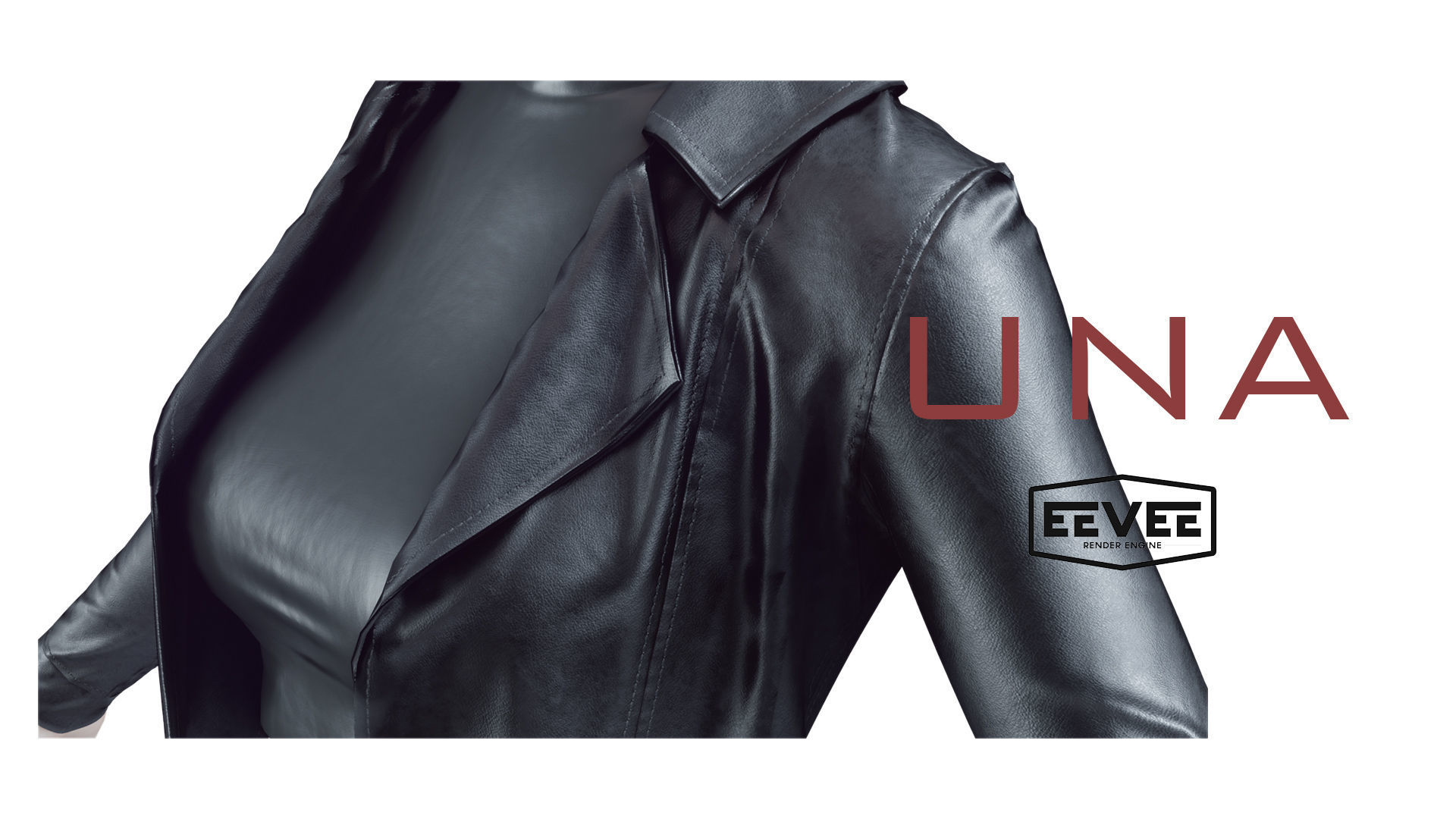 Una - Realistic Female Character Low-poly 3D model_5