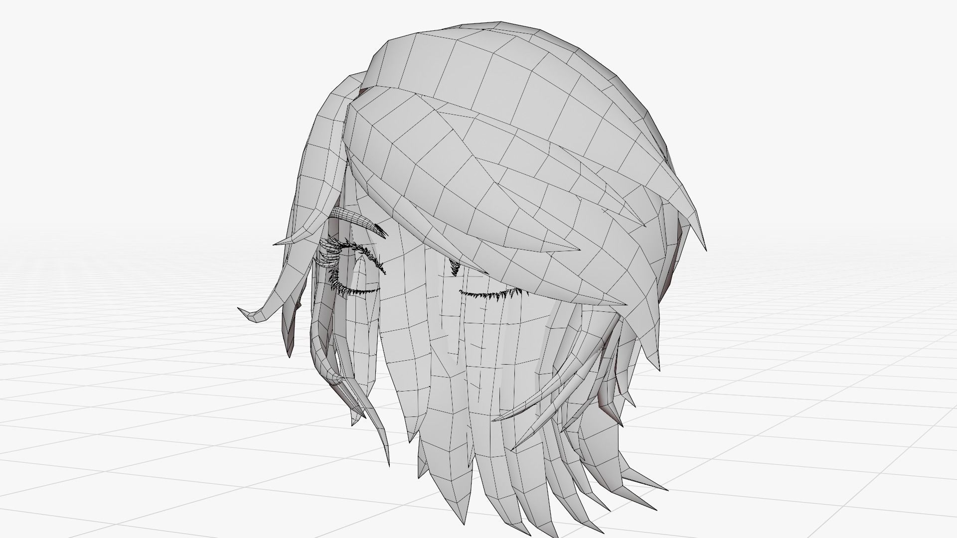 Tribal Girl - Rigged Character for Blender Low-poly 3D model_16