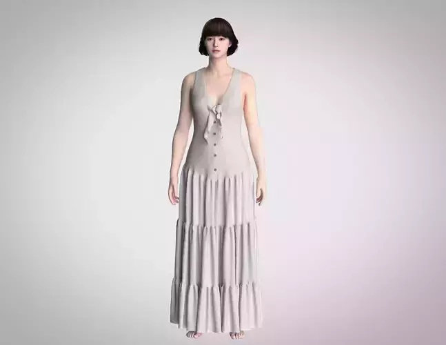 dress for women 3D print model