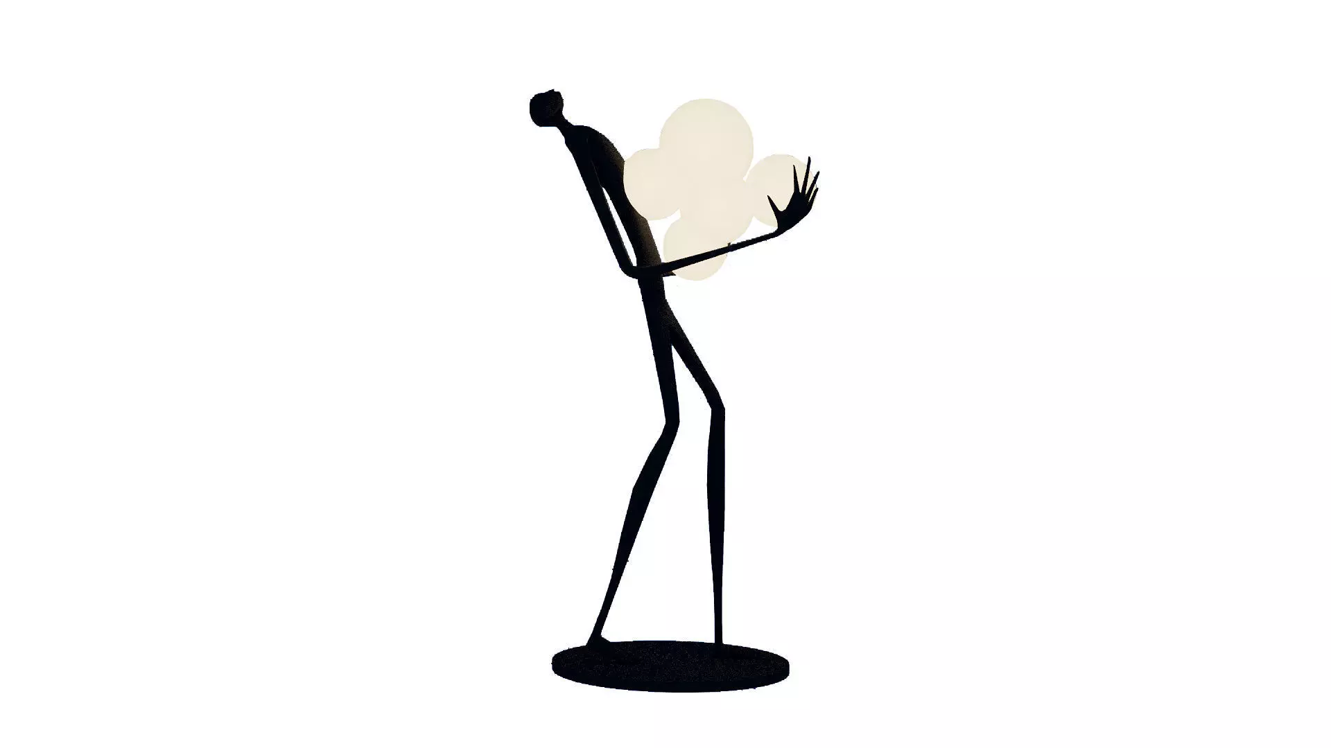 Human Sculpture Lamp 3D Model 3D model_0