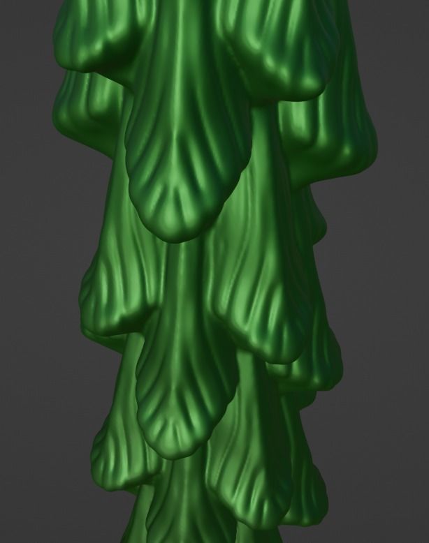 Christmas Pine Tree Candle 3D print model_4