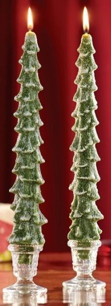 Christmas Pine Tree Candle 3D print model_1