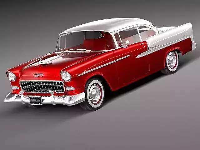 Chevrolet Bel Air Coupe 1955 3D Model