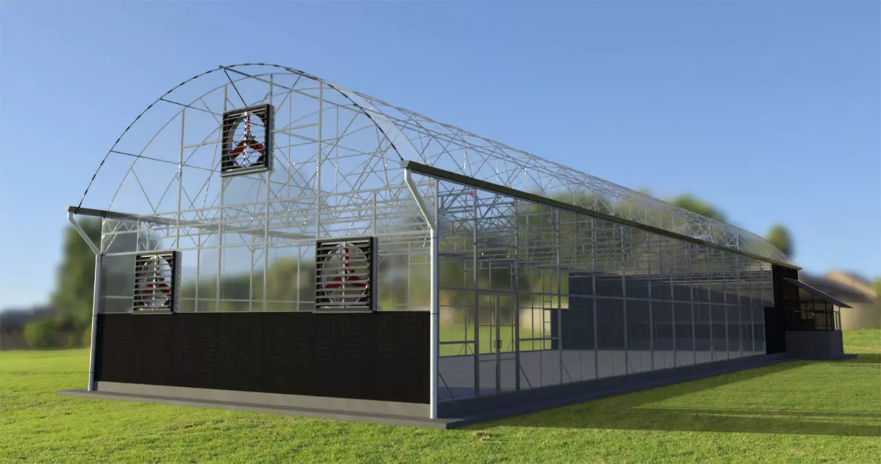 Greenhouse 3D model_0