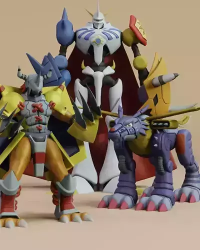 Omegamon Pack 3D print model