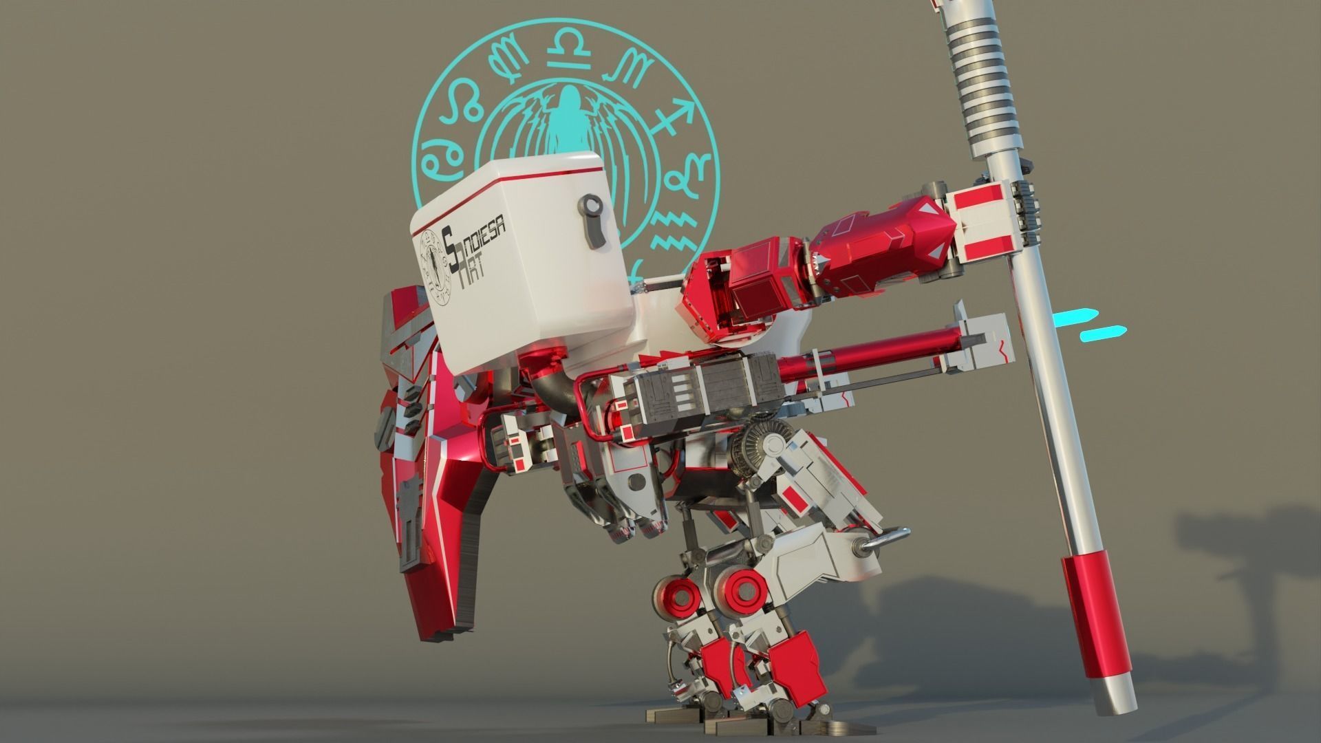 Mech Of Fun Low-poly 3D model_3