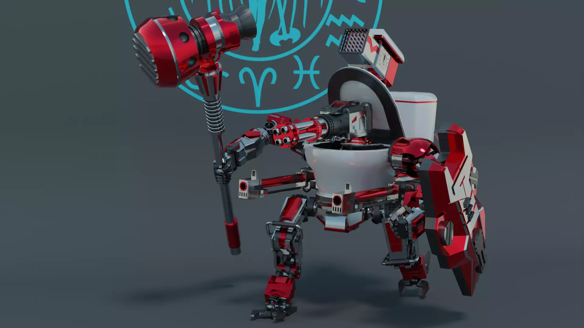 Mech Of Fun Low-poly 3D model_0