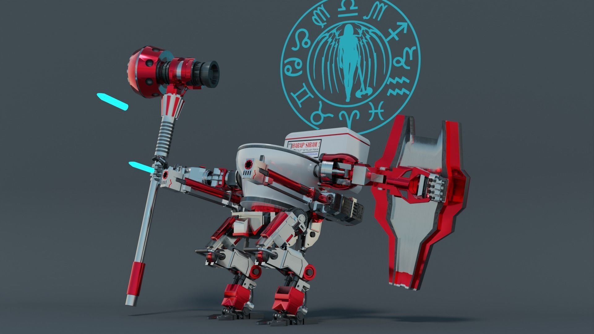 Mech Of Fun Low-poly 3D model_2