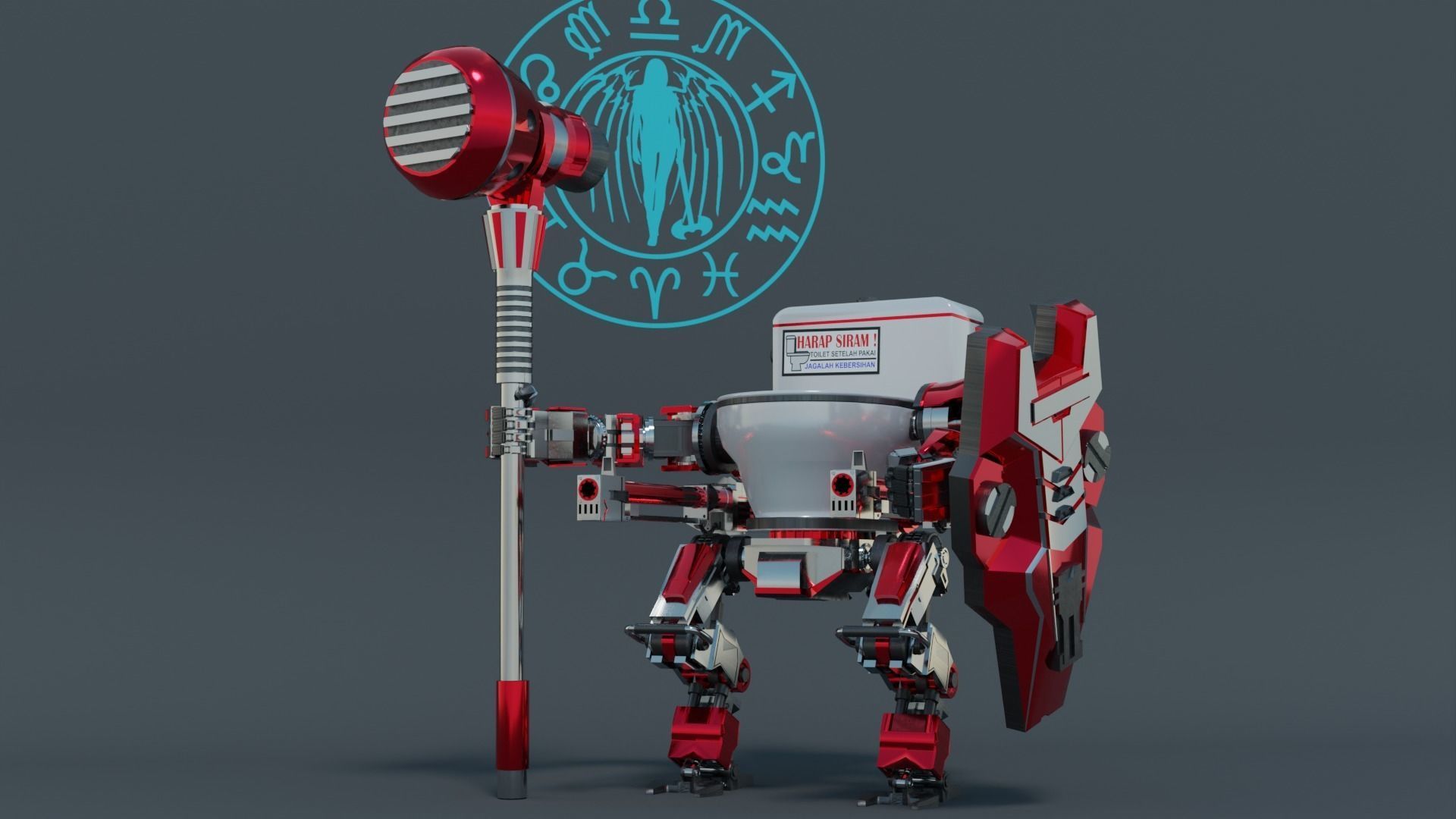 Mech Of Fun Low-poly 3D model_1