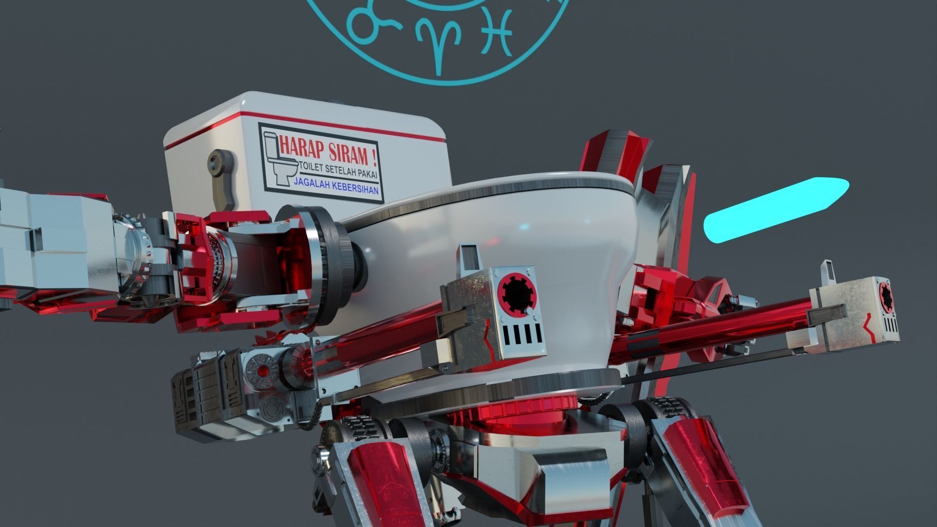 Mech Of Fun Low-poly 3D model_4