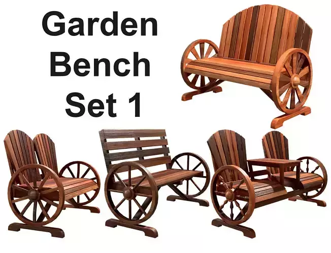 Garden bench Set 1