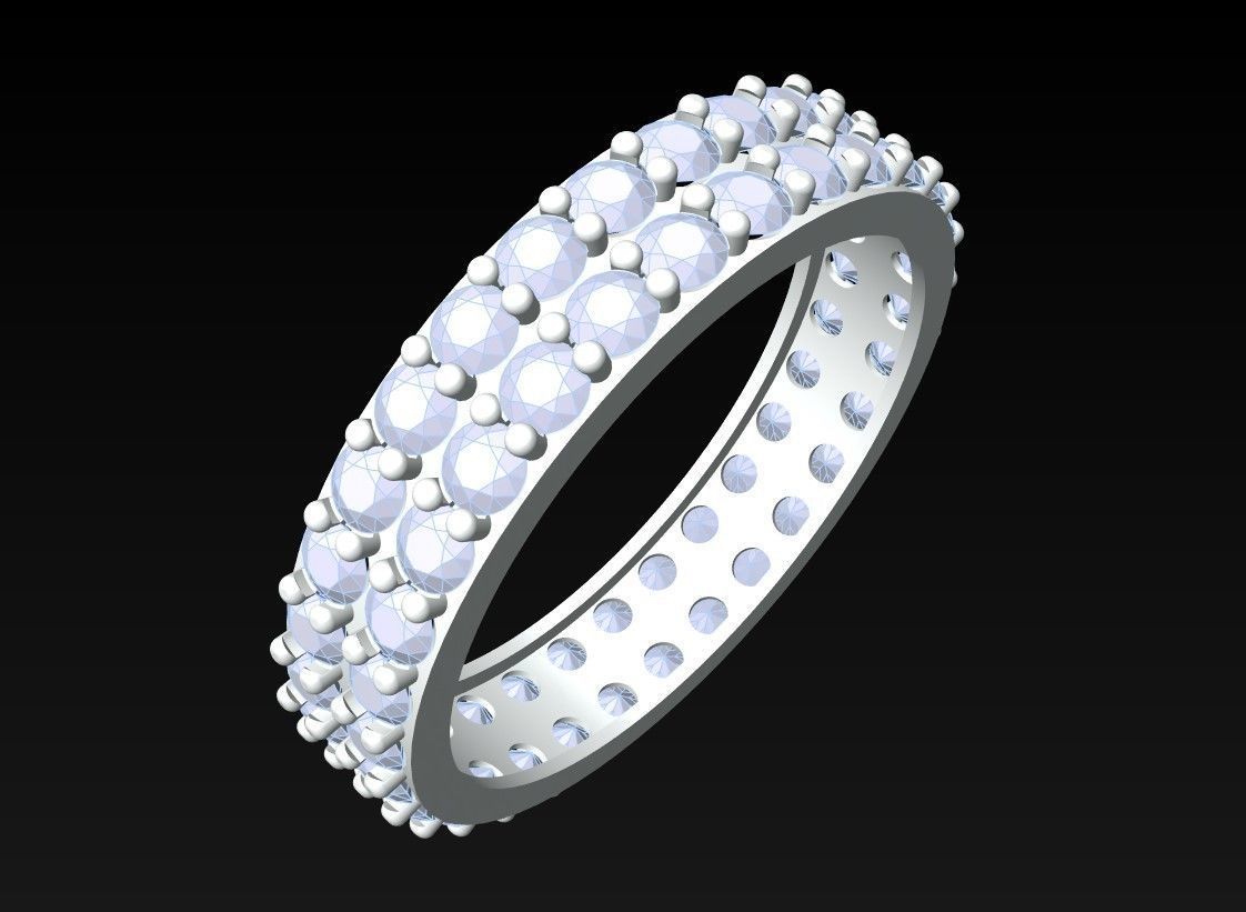 Diamond Ring - SN631 3D print model_3