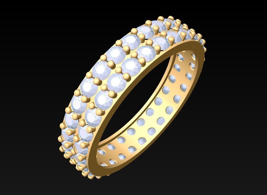 Diamond Ring - SN631 3D print model_2