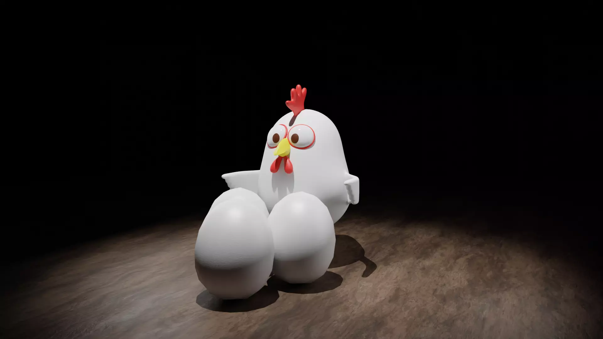 Cute chicken 3D model 3D model_0