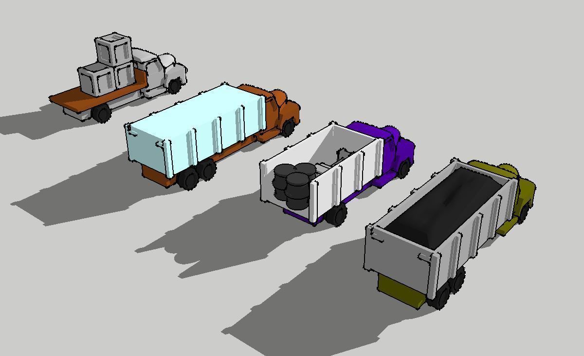 Cargo Trucks by Outland Models 3D Printable 3D print model_2