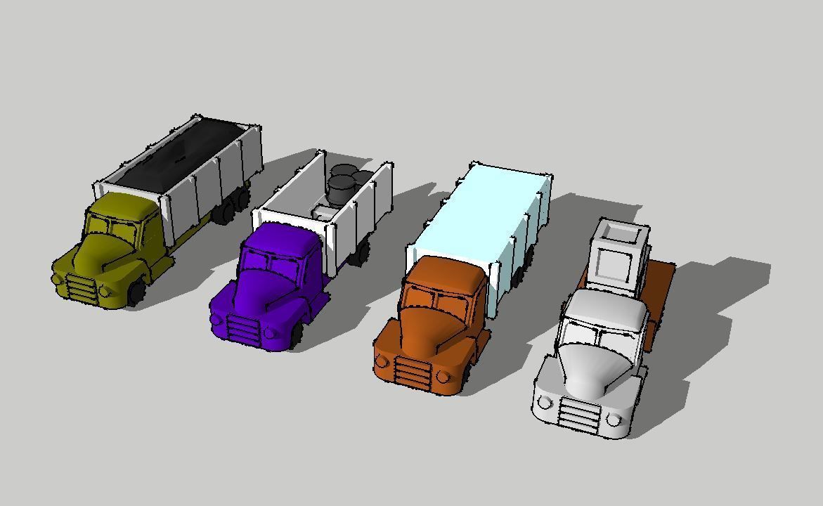 Cargo Trucks by Outland Models 3D Printable 3D model 3D printable ...