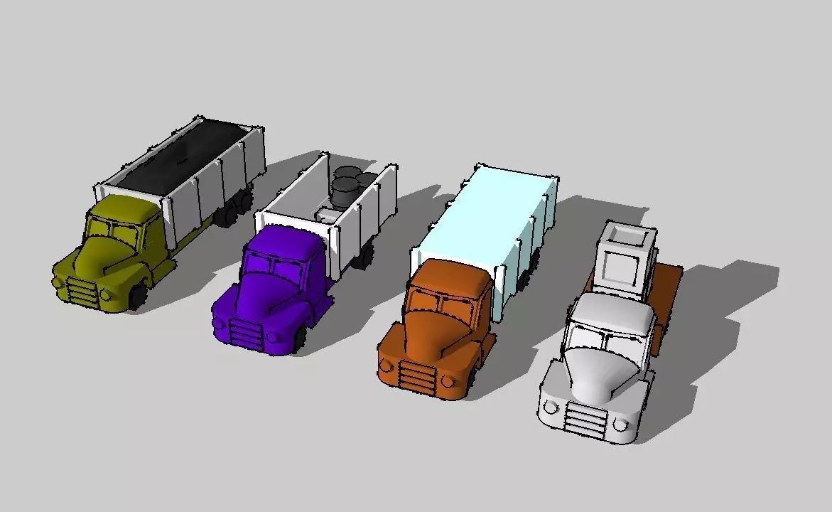 Cargo Trucks by Outland Models 3D Printable 3D print model_0